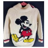1970s Dohnalek Crochet Mickey Mouse Zip-Up