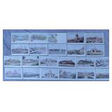 22pc 1904 St Louis Exposition Postcards Lot