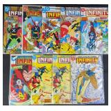 9pc Todd McFarlane Infinity Inc. DC Comic Books