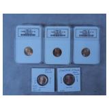 1995 Double Die/1999 Off Center Lincon Cents