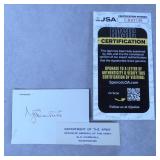 George C Marshall Cut Signature-JSA COA