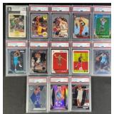 13pc PSA Graded+ 1990s-2010s Basketball Cards