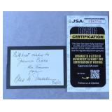 Bess Truman Signed Note Card-JSA COA