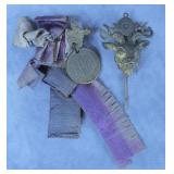 2pc Antique Order of the Elks Pin Lot