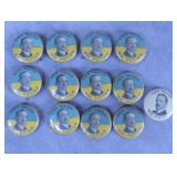 13pc Antique William Potter Phila Mayor Pins Lot