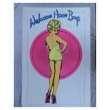 1973 Welcome Home Boys Blacklight Poster