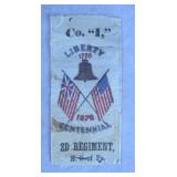 1876 Liberty Centennial Co. I 2nd Regiment Ribbon