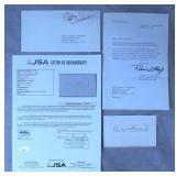 Dwight D Eisenhower Cut Signature-JSA LOA