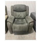 Fabric Power Recliner Glider w/ USB Port