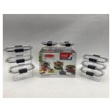 Rubbermaid Brilliance 16-Piece Leak-Proof