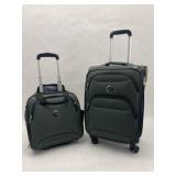 Delsey Paris 2 Pc Soft Shell Carry On Luggage Set