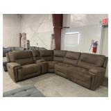 5 Pc Fabric Power Reclining Sectional Sofa