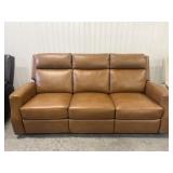 Leather Power Reclining Sofa with USB Ports