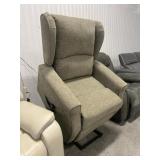 Fabric Power Lift Recliner w/ Wingback Design