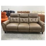Leather Power Reclining Sofa with USB Ports