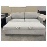 Convertible Fabric Loveseat with Pull-Out Sleeper