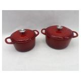 2-Pc Tramontina Enameled Cast Iron Dutch Oven Set