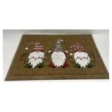 36 x 24 in Holiday Gnome Entry Mat