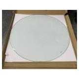 34 in Round Tempered Glass Piece