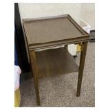 Wooden Side Table with Lower Shelf