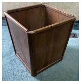 Vintage Oak Waste Bin 12 x12 x 14