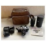 Pentax K1000 Film Camera with Accessories