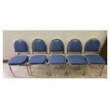 Commercial Stacking Chairs, Set of Five
