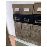 Vintage Steelmaster Card File Sections 5-Pc