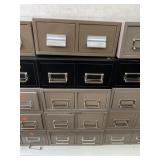 Vintage Steelmaster Card File Sections 5-Pc