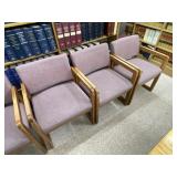 Set of Three Mid-Century Modern Guest Chairs