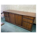 National Office Mid-Century Walnut Credenza