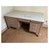 Vintage American National Steel Office Desk