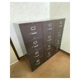 HON Steel Legal File Cabinets, 3-Pc