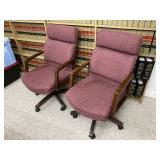 Pair of Vintage Executive Office Chairs