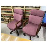Pair of Vintage Executive Office Chairs