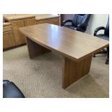 Compact Wooden Conference Table