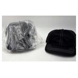 Forte Gear Black Cotton Baseball Caps 12pc New