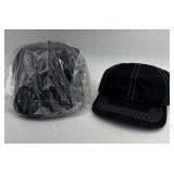 Forte Gear Black Cotton Baseball Caps 12pc New