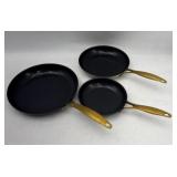 3-Pc Gotham Steel Nonstick Fry Pan Set