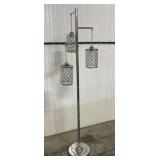 Chrome Look 3-Light Floor Lamp