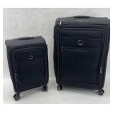Delsey Paris 2pc Spinner Luggage Set Black