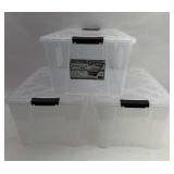 3-Pc Greenmade InstaView 45-Quart Storage Tote Set