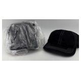 Forte Gear Black Cotton Baseball Caps 12pc New