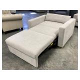 Modern Sleeper Chair with Pull-Out Ottoman Bed