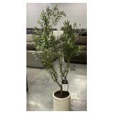 CGH Lifelike Olive Tree in Cylinder Planter