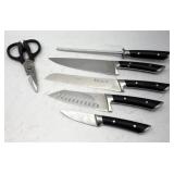 Professional 6-Piece Kitchen Knife Set with Shears