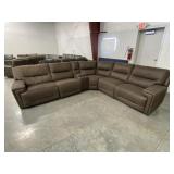 6-Piece Fabric Power Sectional with Storage