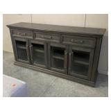 Tresanti 72' Media Console with Glass Doors