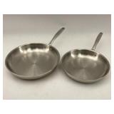 Tramontina Tri-Ply Clad Stainless Fry Pan Set 2pc