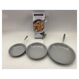 Tramontina Ceramic 3pc Non-Stick Skillet Set